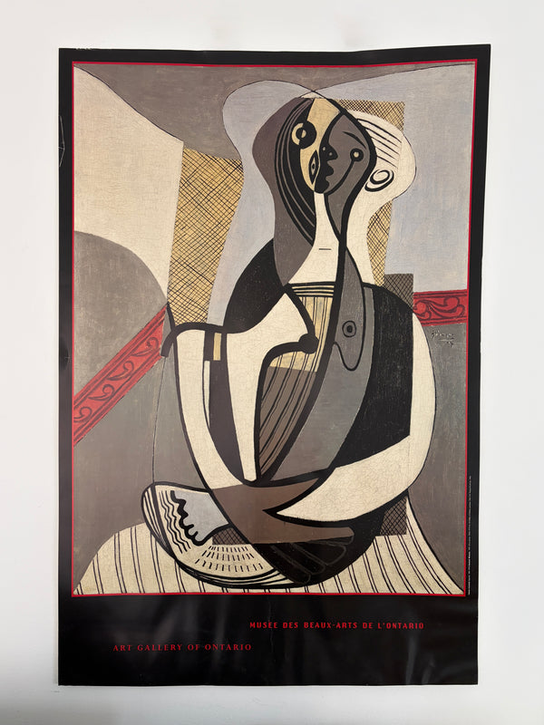1994 Art Gallery of Ontario Pablo Picasso Exhibition Poster 'Seated Woman'