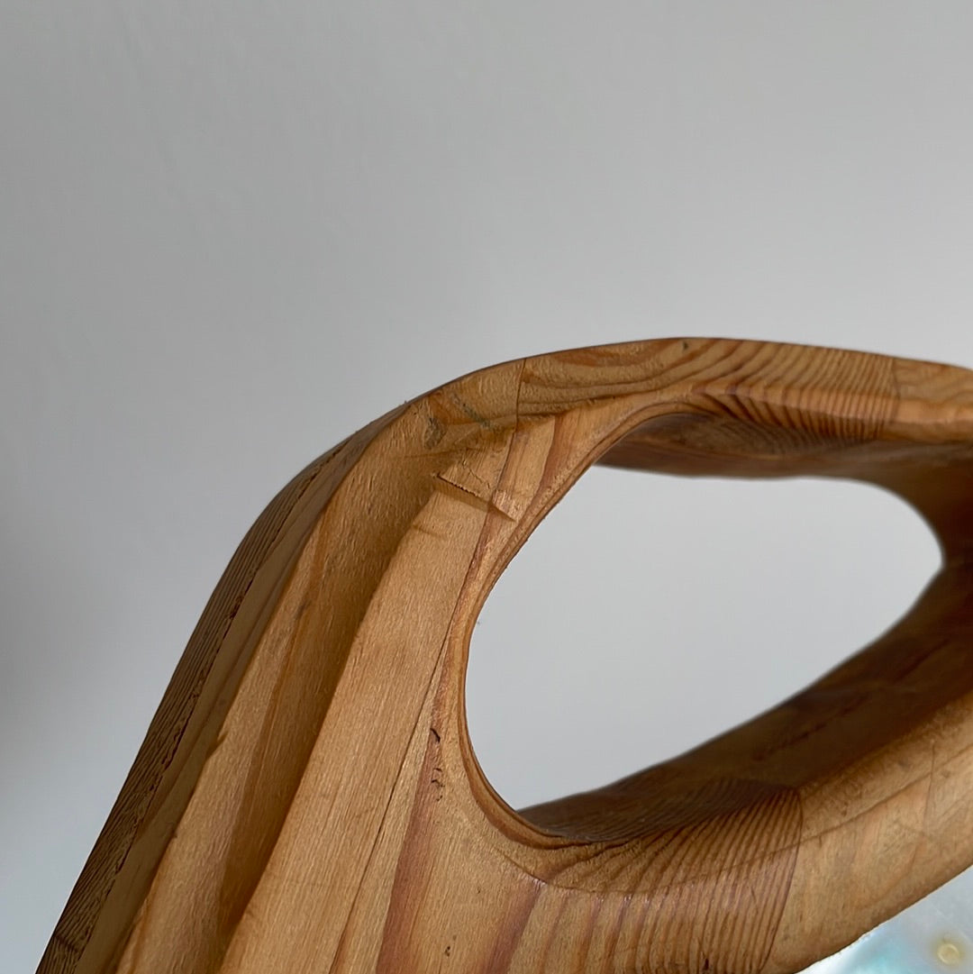 Biomorphic Wood Mirror