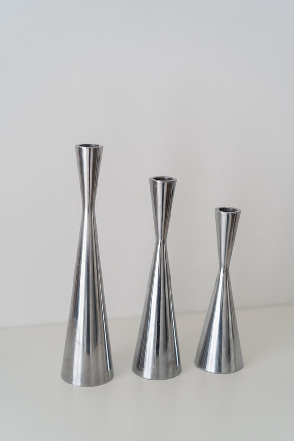 Vintage Ikea Aluminum Candlesticks