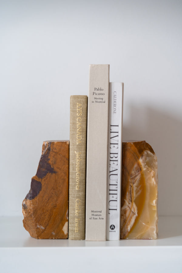 XL Onyx Bookends