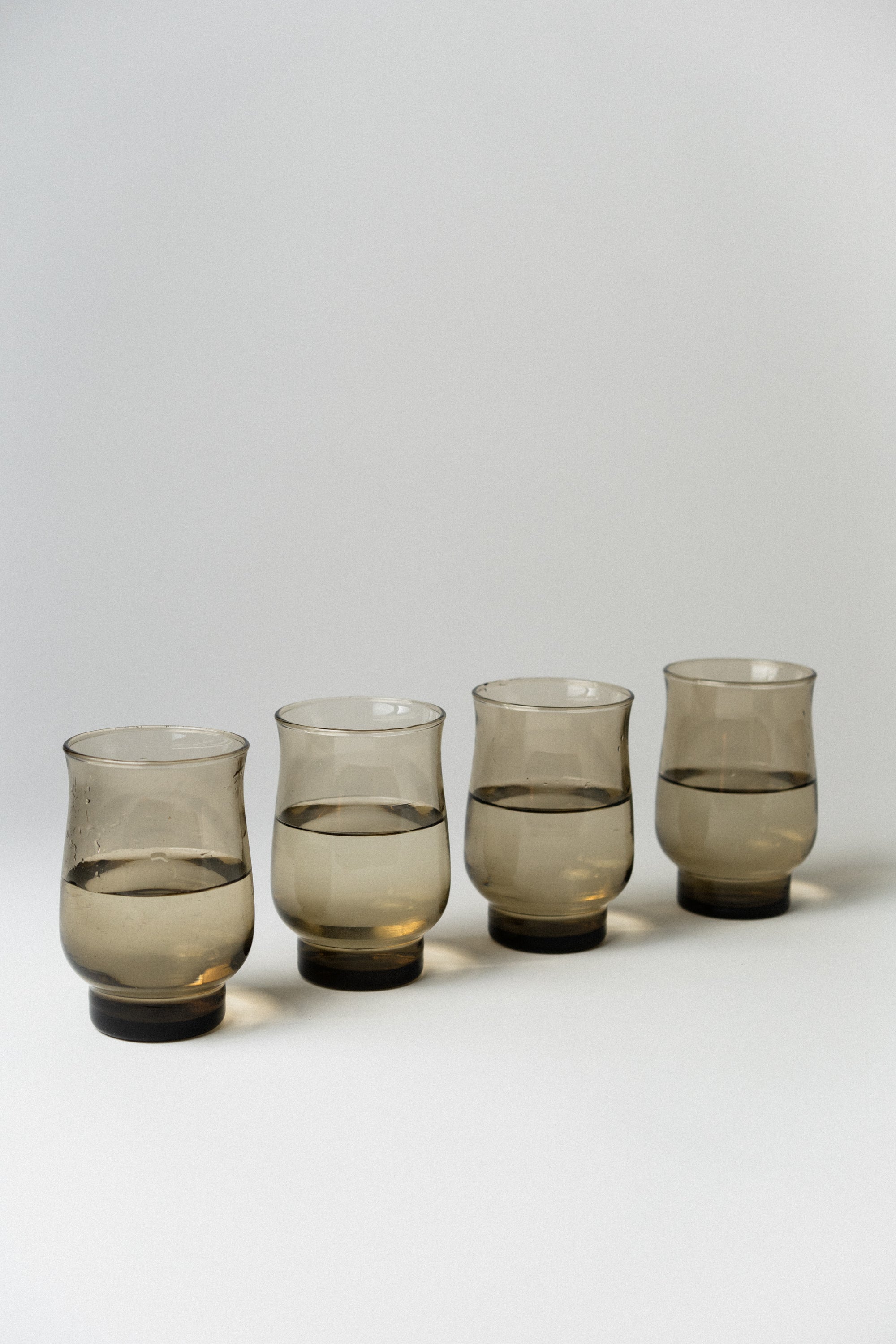 Pair of Stacking Smoked Glasses