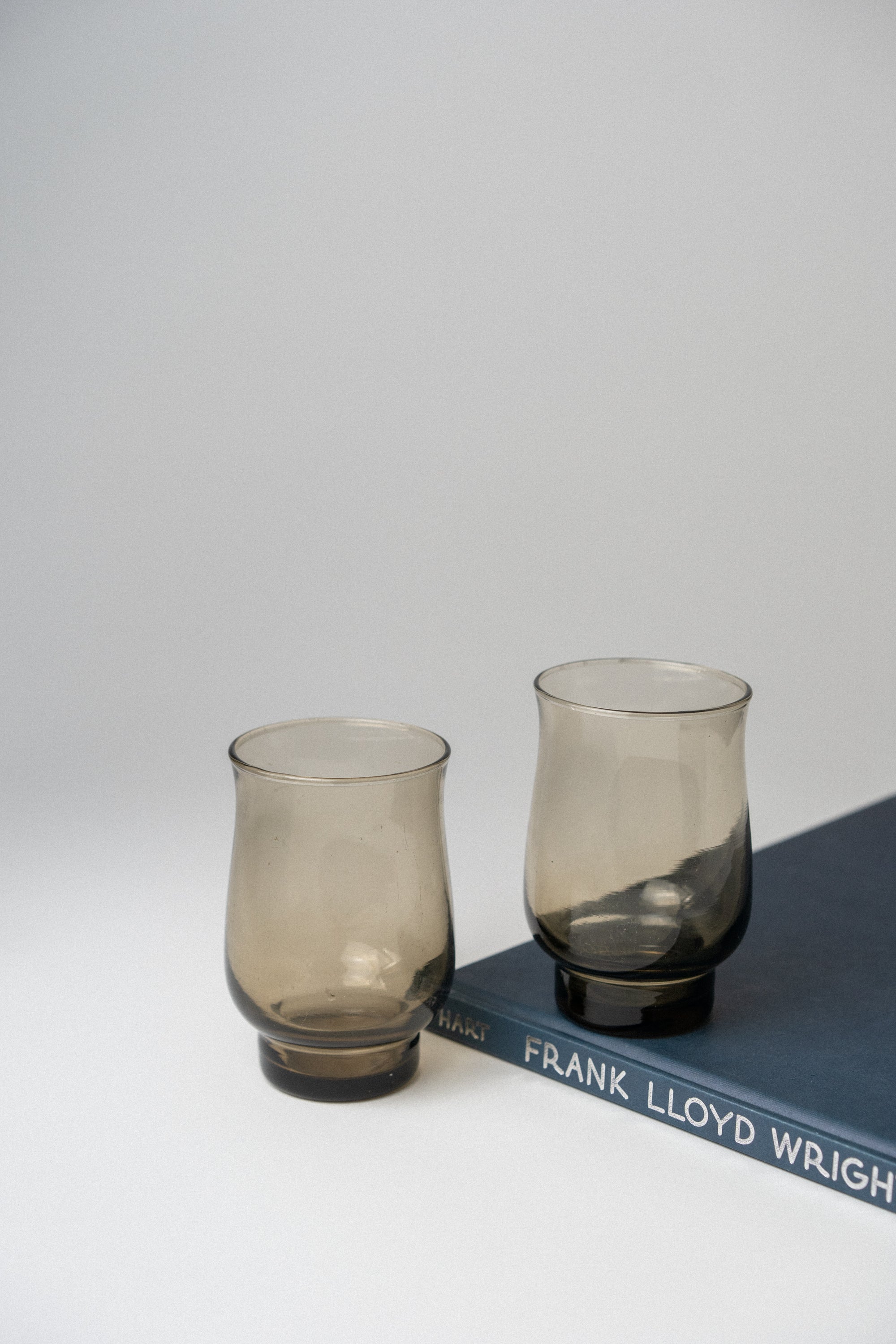 Pair of Stacking Smoked Glasses