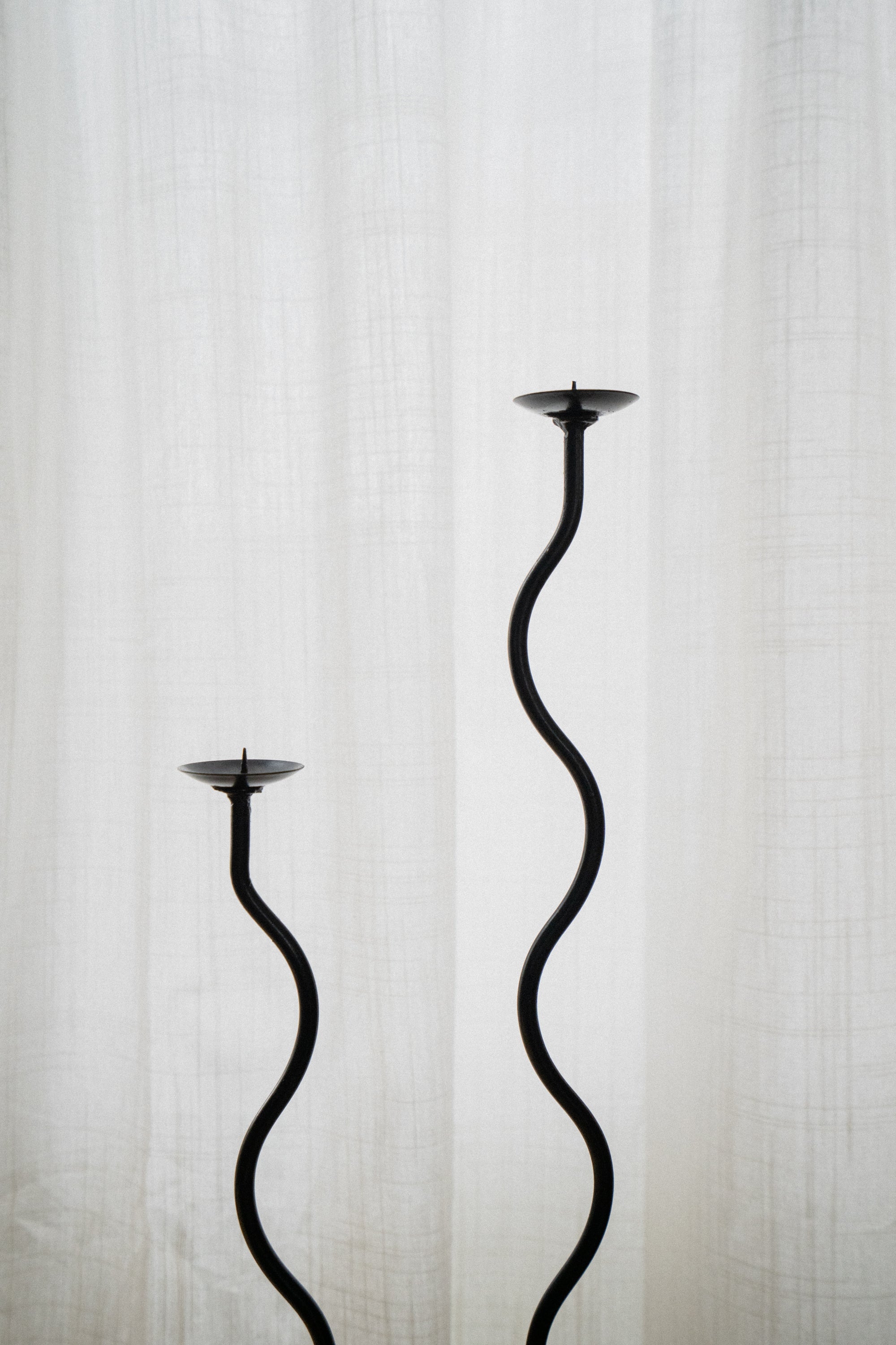 Wavy Floor Candle Stand