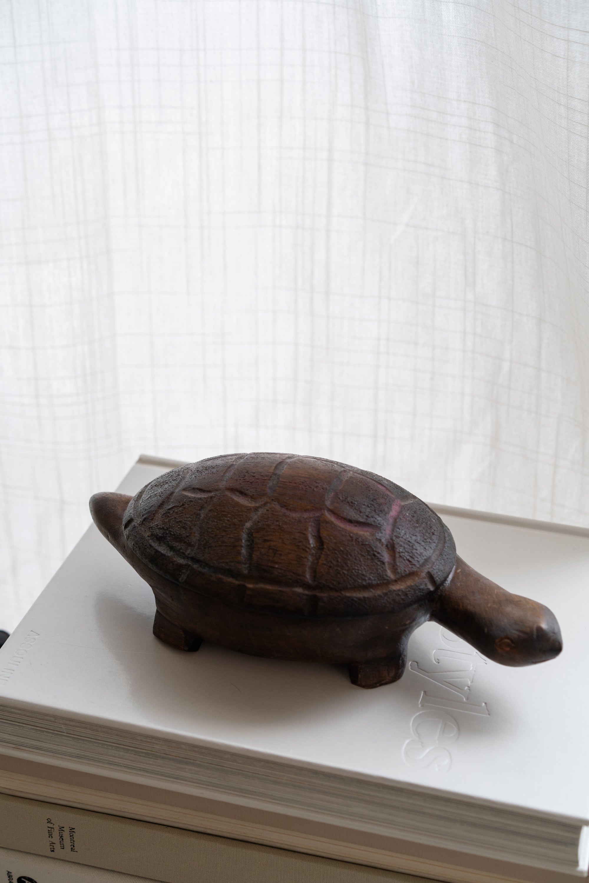 Folk Art Turtle Wooden Trinket Box