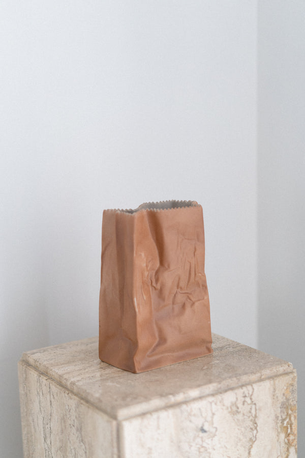 Rosenthal Ceramic Paper Bag Vase