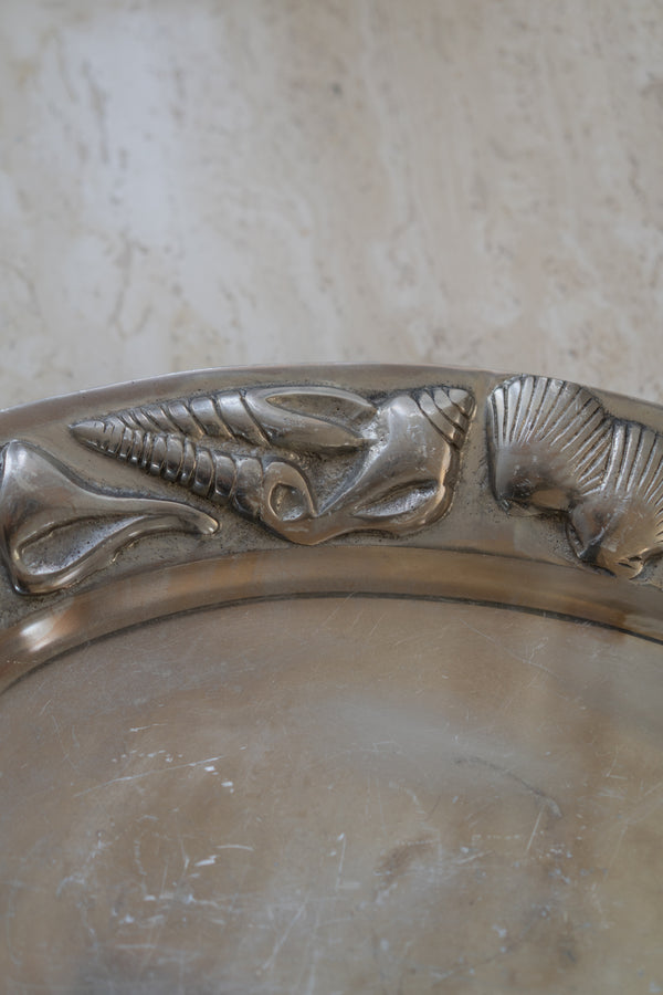 Aluminum Seashell Platter