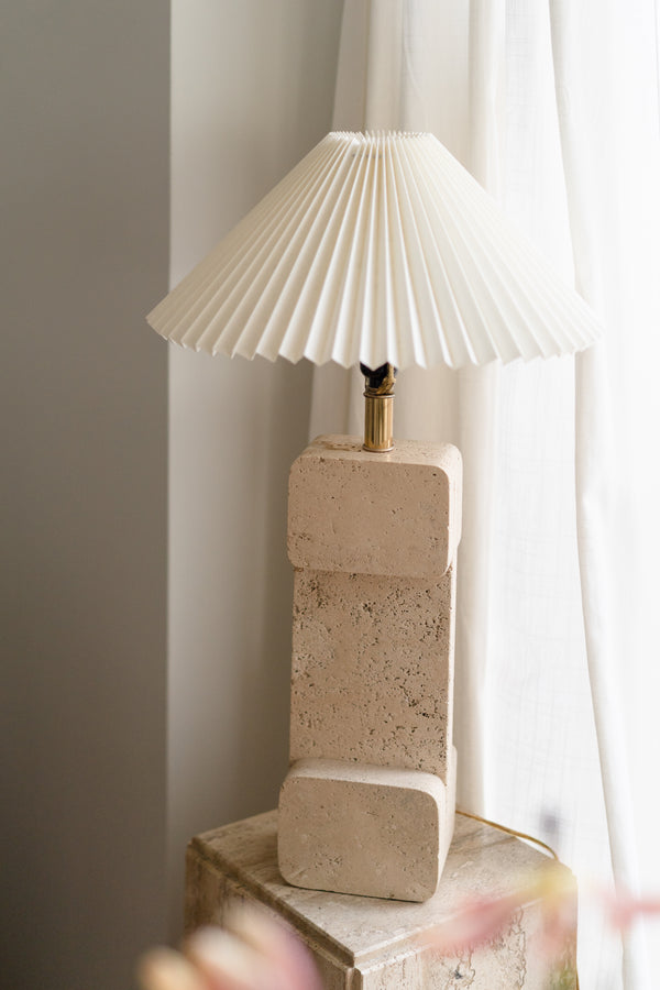 Travertine Table Lamp