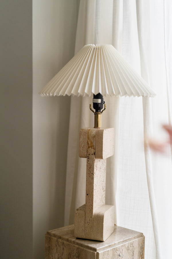 Travertine Table Lamp