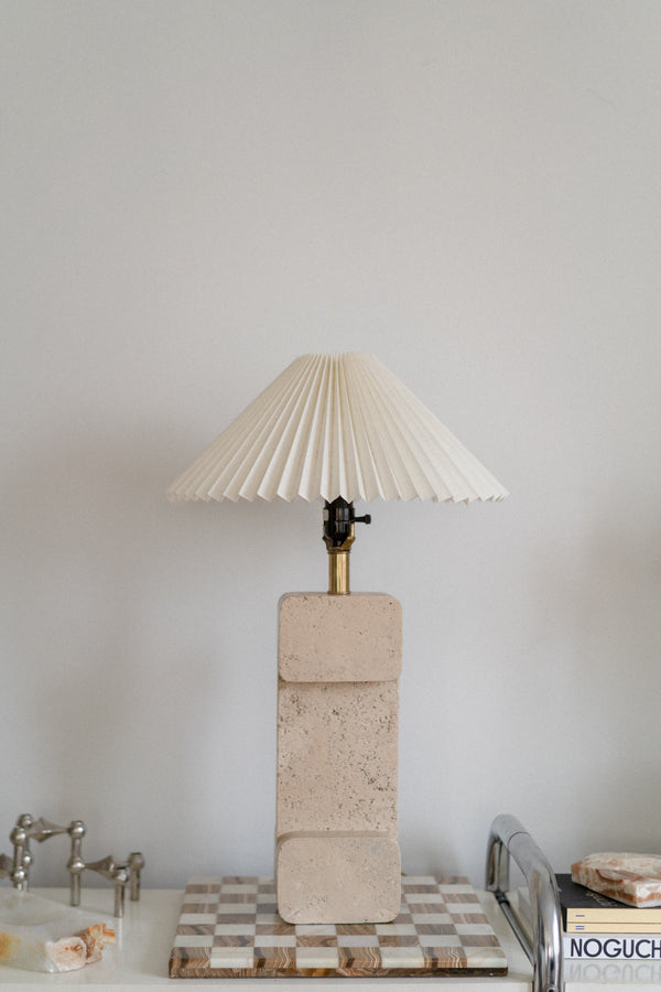 Travertine Table Lamp