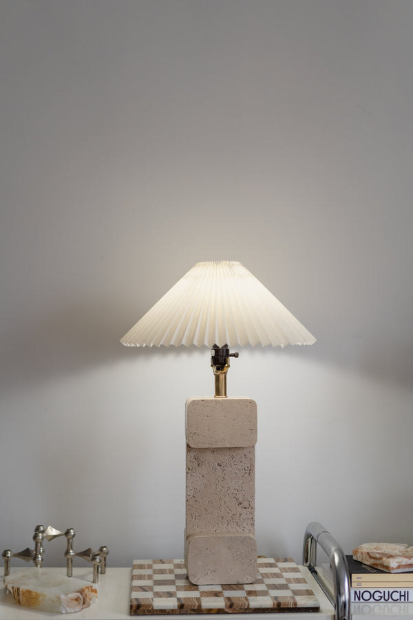 Travertine Table Lamp
