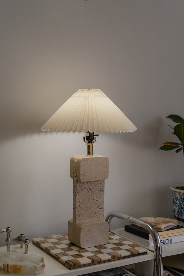 Travertine Table Lamp