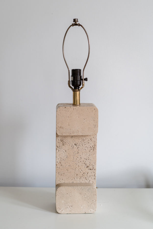 Travertine Table Lamp