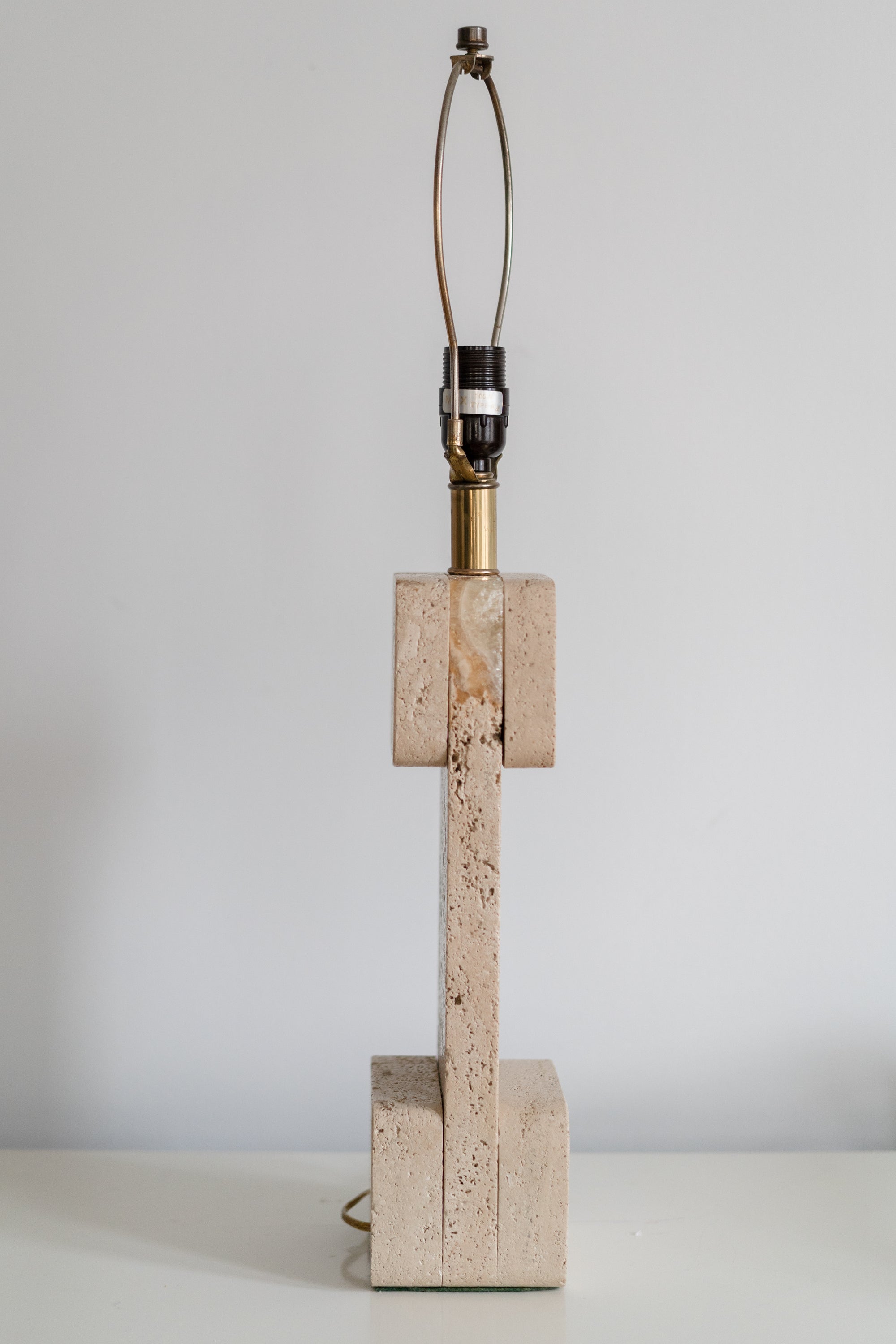 Travertine Table Lamp