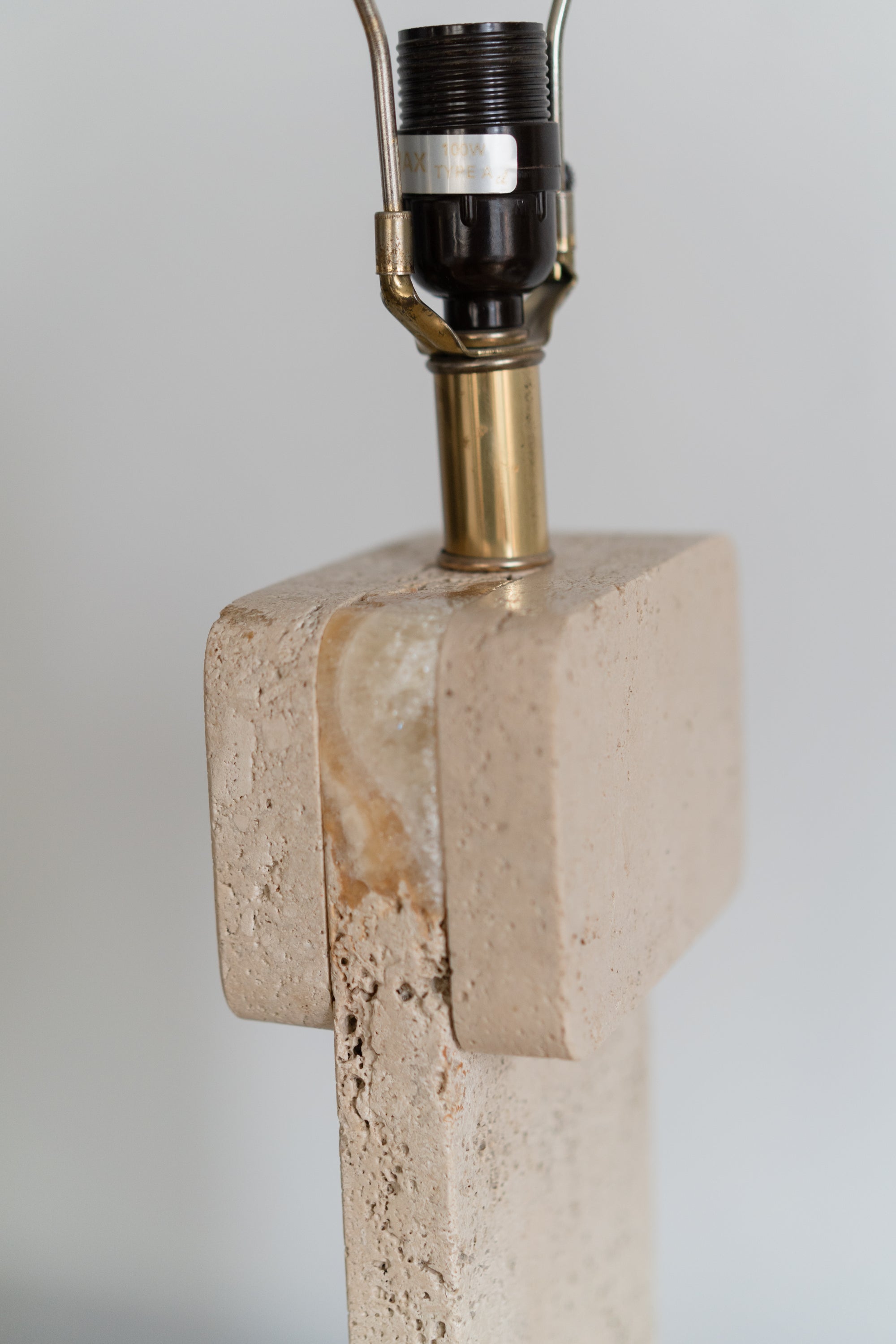 Travertine Table Lamp