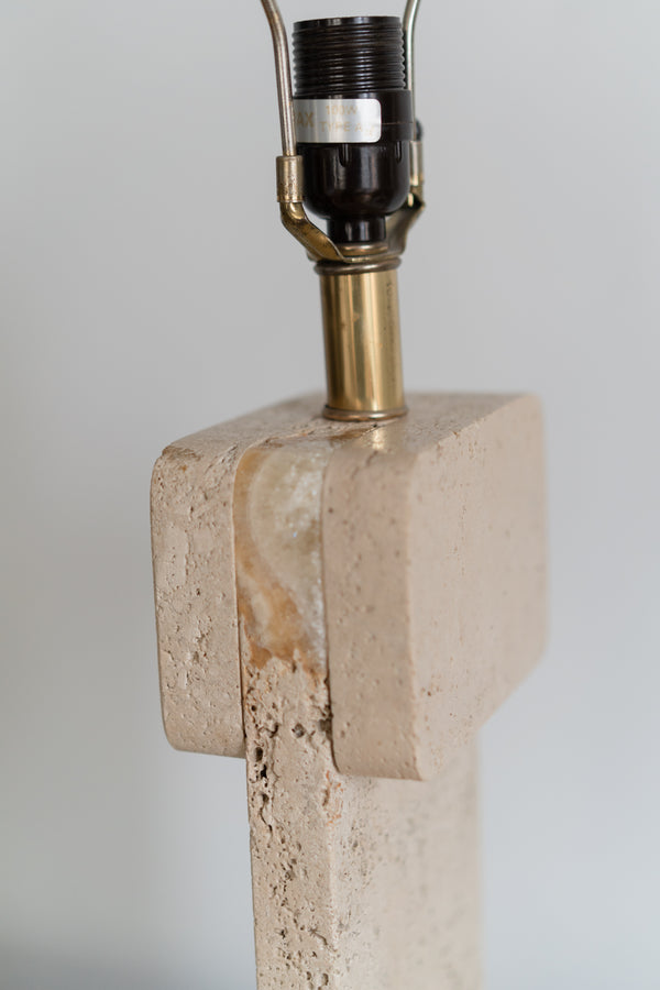 Travertine Table Lamp