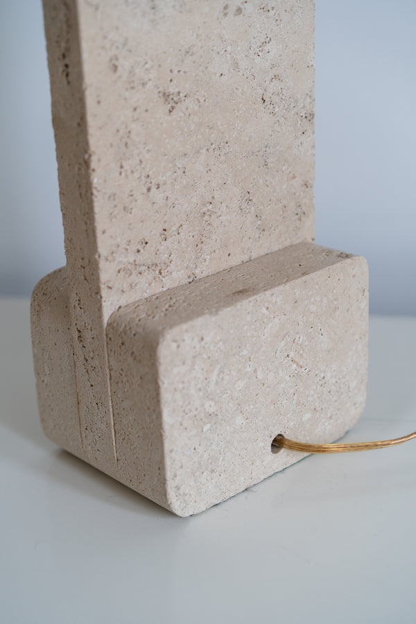 Travertine Table Lamp