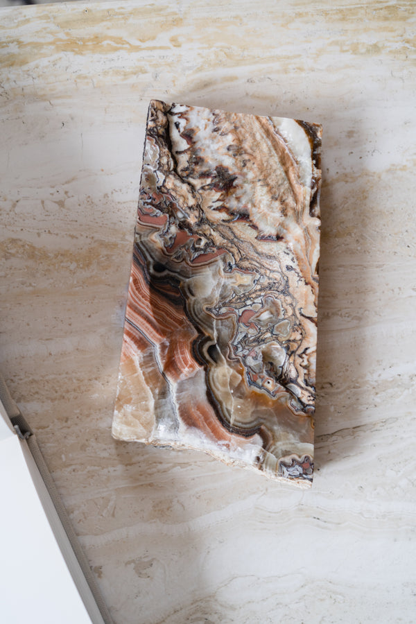 Red-Brown Stone Ashtray