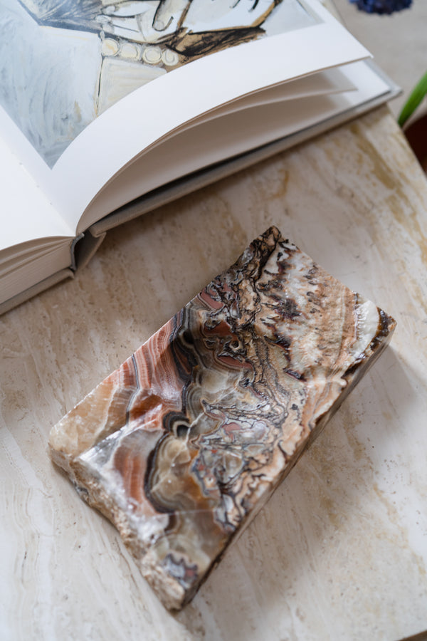 Red-Brown Stone Ashtray