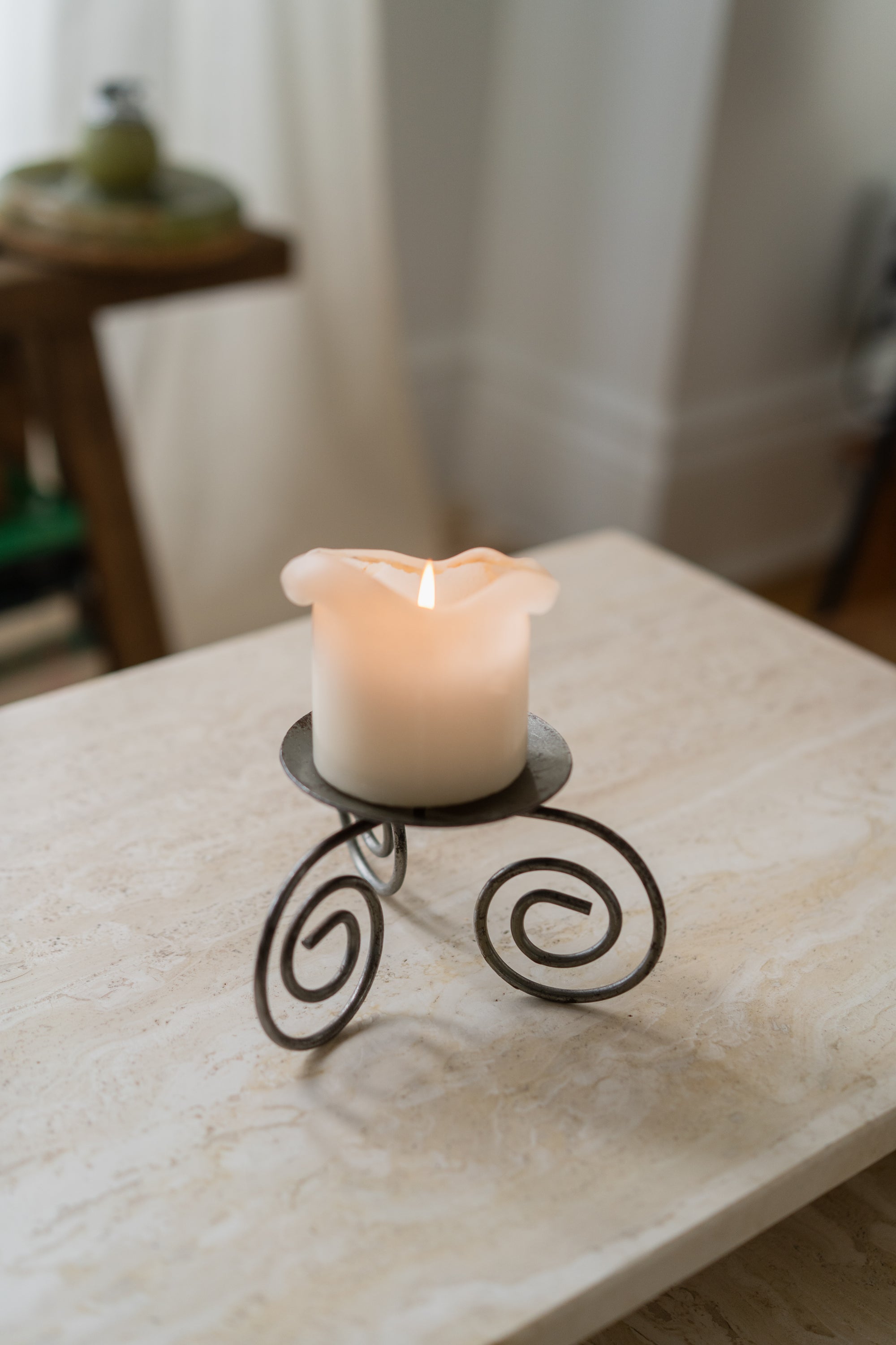 Spiral Tripod Candle Stand