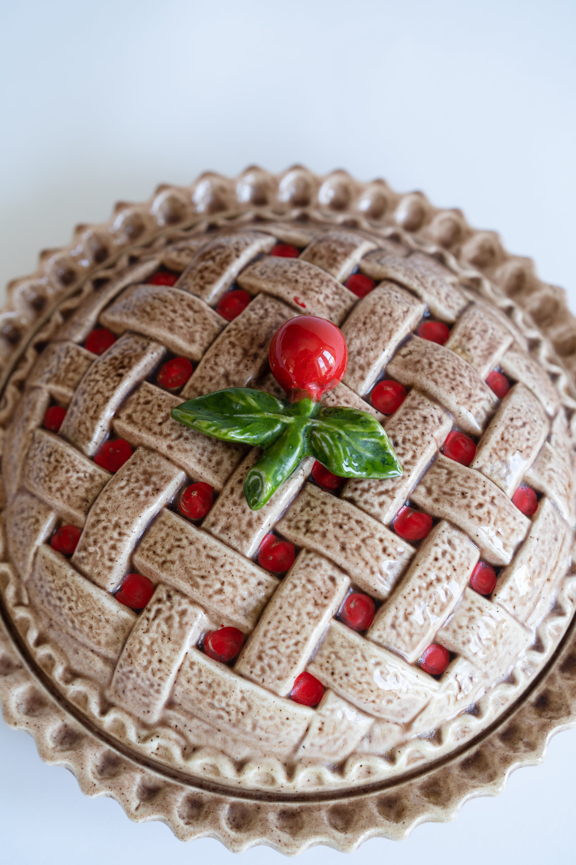 Vintage Cherry Pie Dish