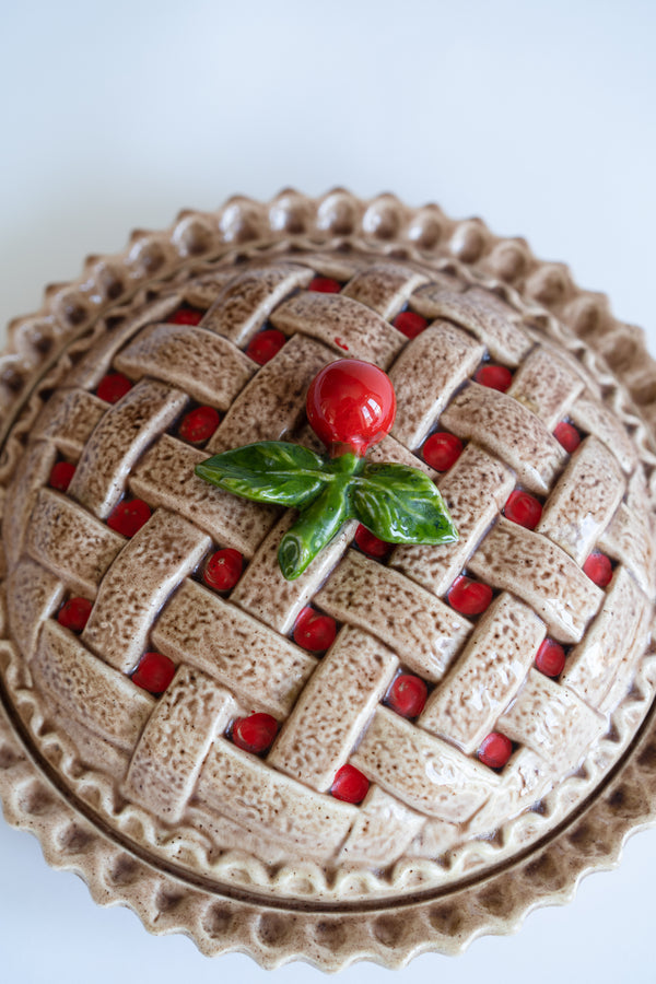 Vintage Cherry Pie Dish