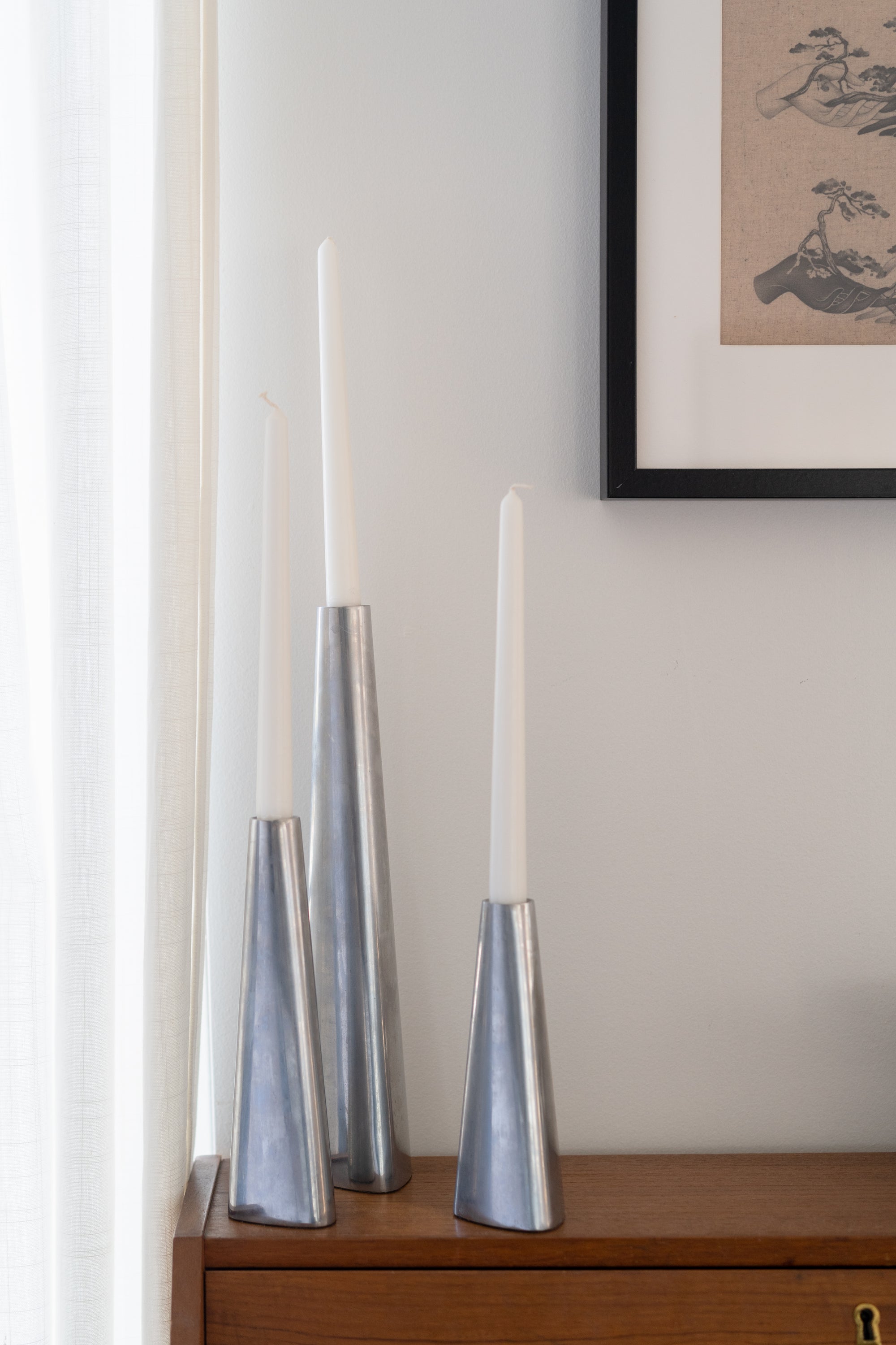 Aluminum Candle Holder Set