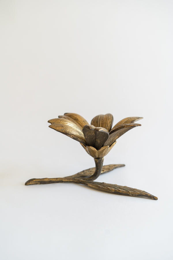 Brass Flower Ashtray