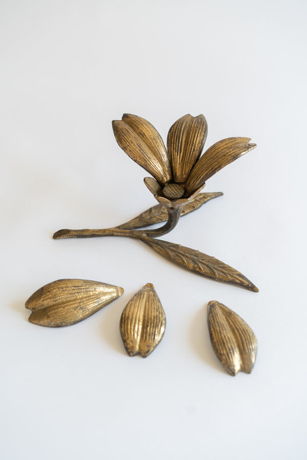Brass Flower Ashtray