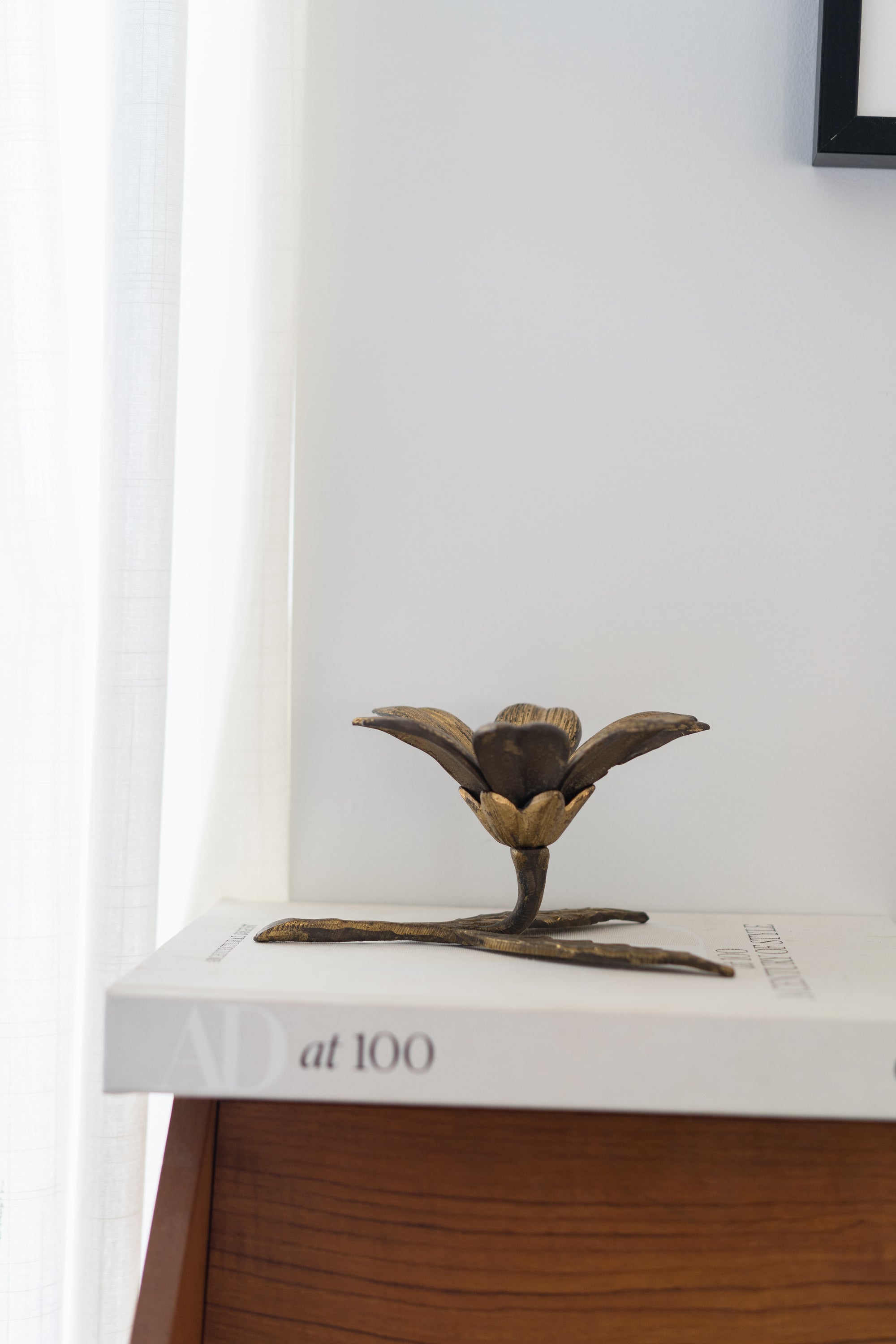 Brass Flower Ashtray