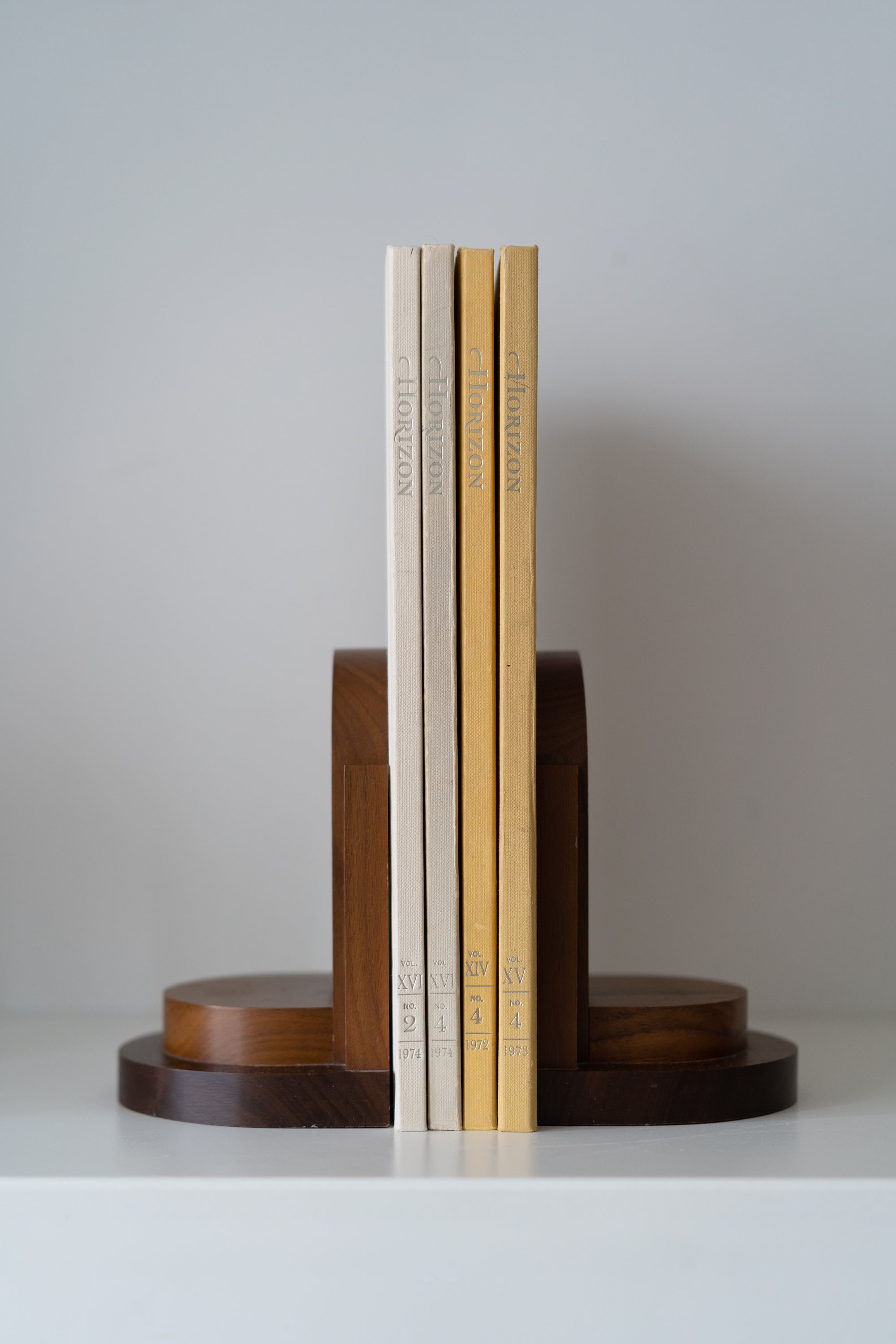 Vintage Walnut Bookends