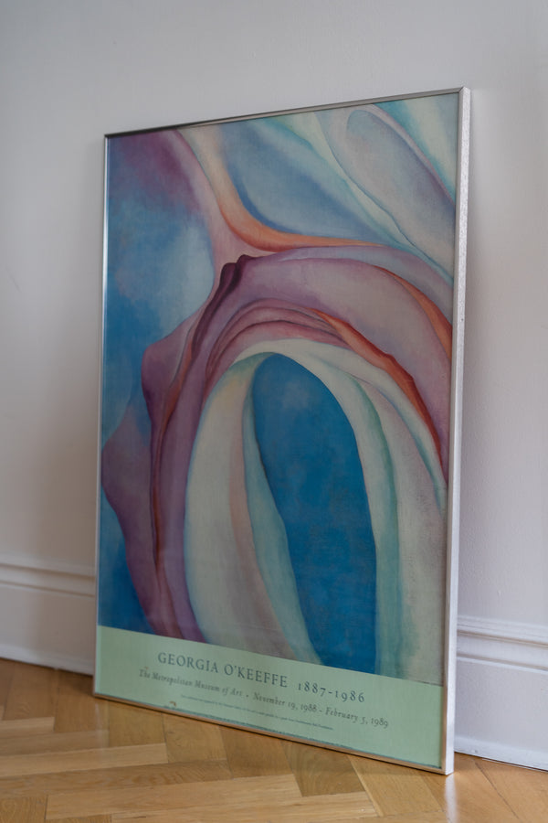1988 Georgia O'Keeffe Framed Exhibition Poster