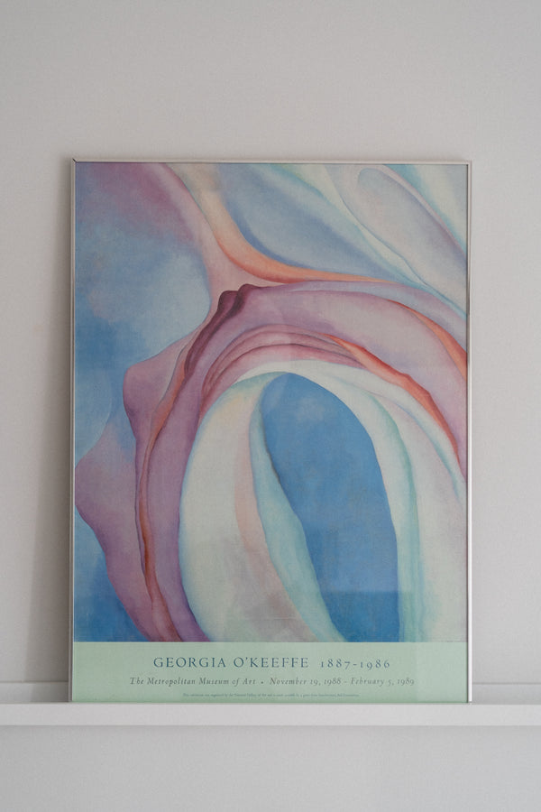 1988 Georgia O'Keeffe Framed Exhibition Poster