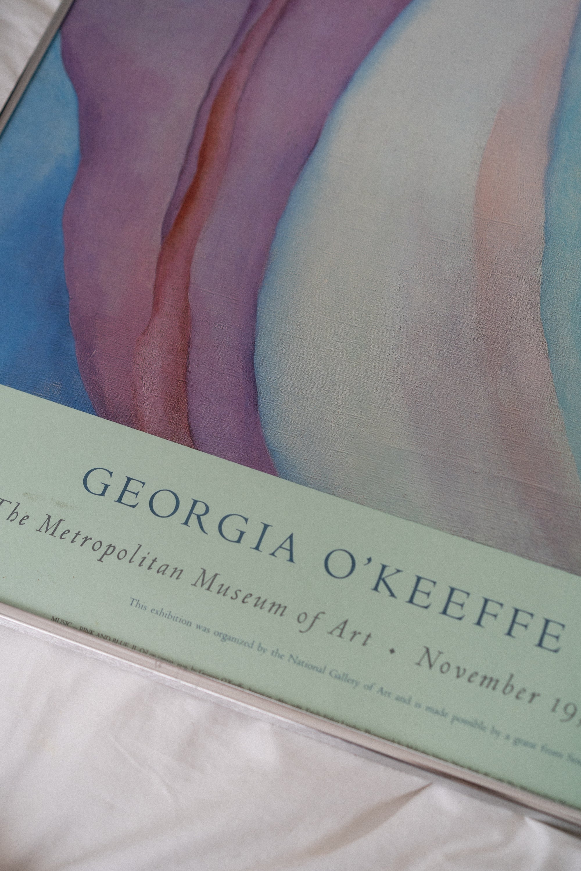 1988 Georgia O'Keeffe Framed Exhibition Poster