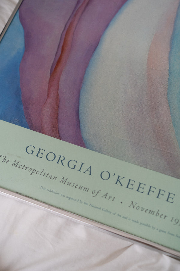 1988 Georgia O'Keeffe Framed Exhibition Poster