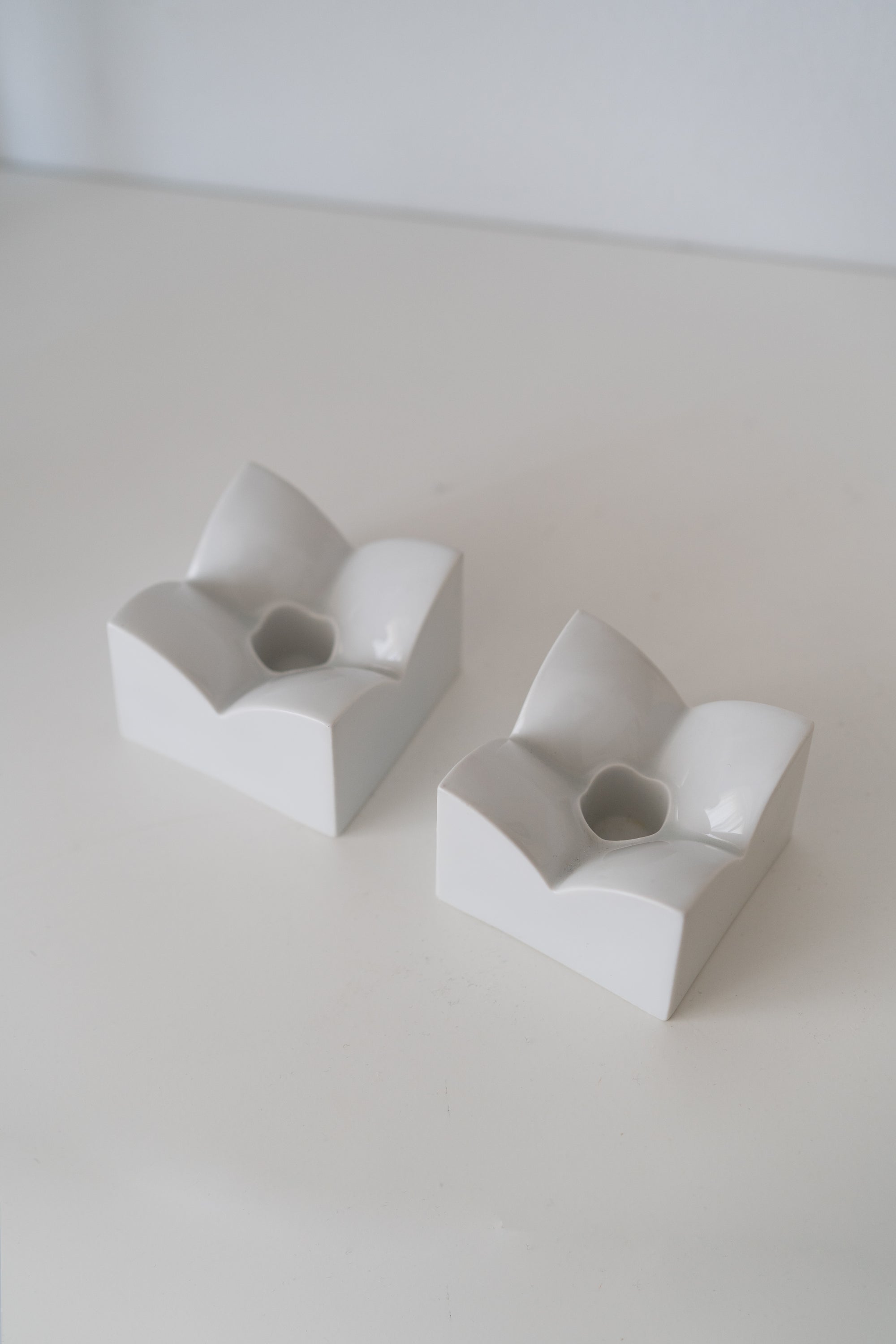 Trio of Ceramic Arzberg Candle Holders