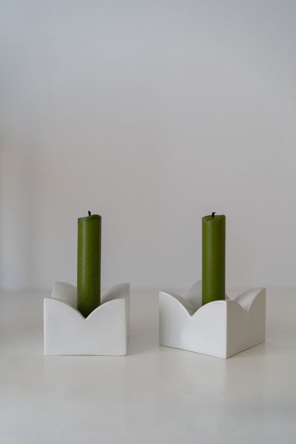 Trio of Ceramic Arzberg Candle Holders