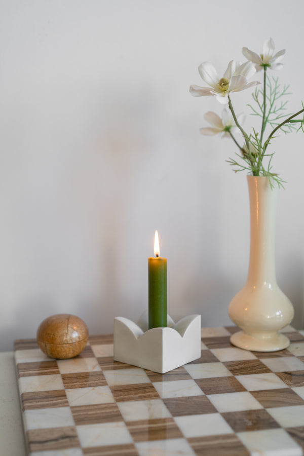 Trio of Ceramic Arzberg Candle Holders