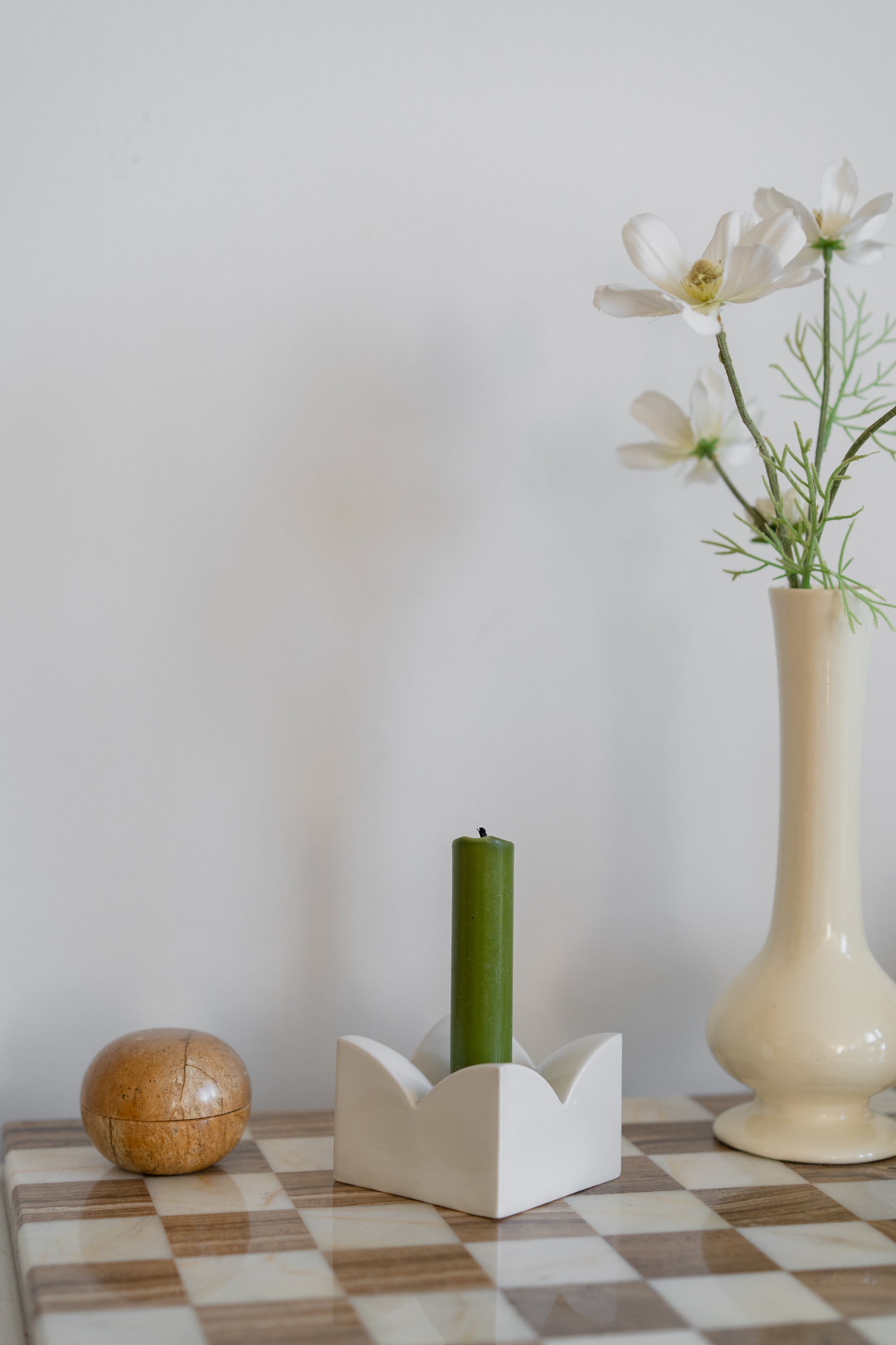 Trio of Ceramic Arzberg Candle Holders