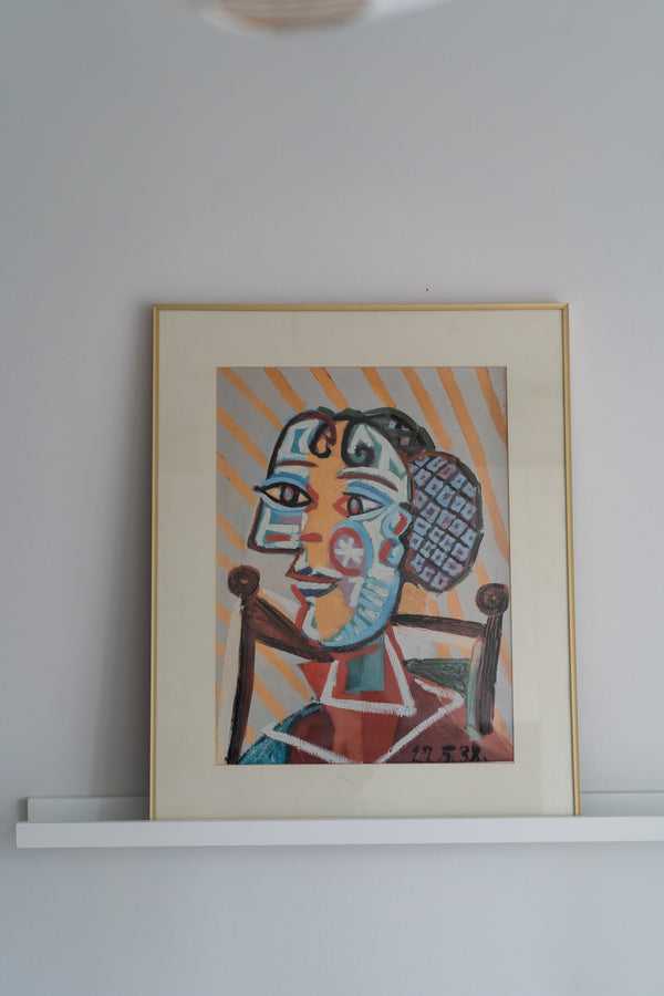 Pablo Picasso 'Femme a la resille' (1938)