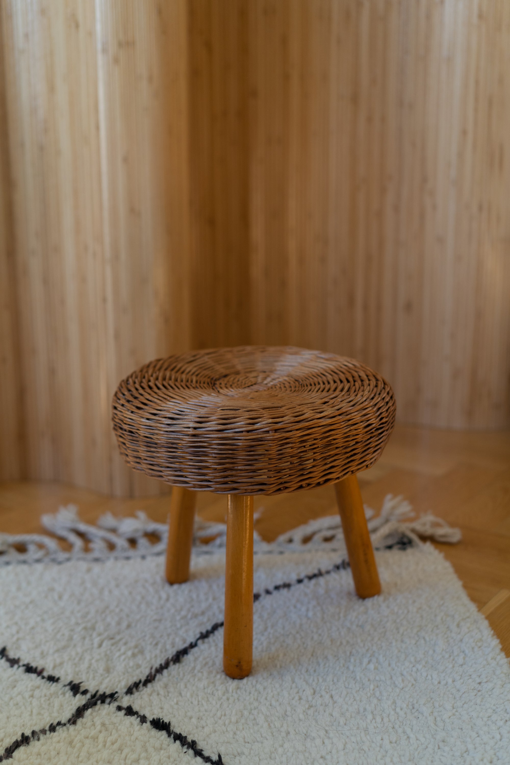 Tony Paul Rattan Stool