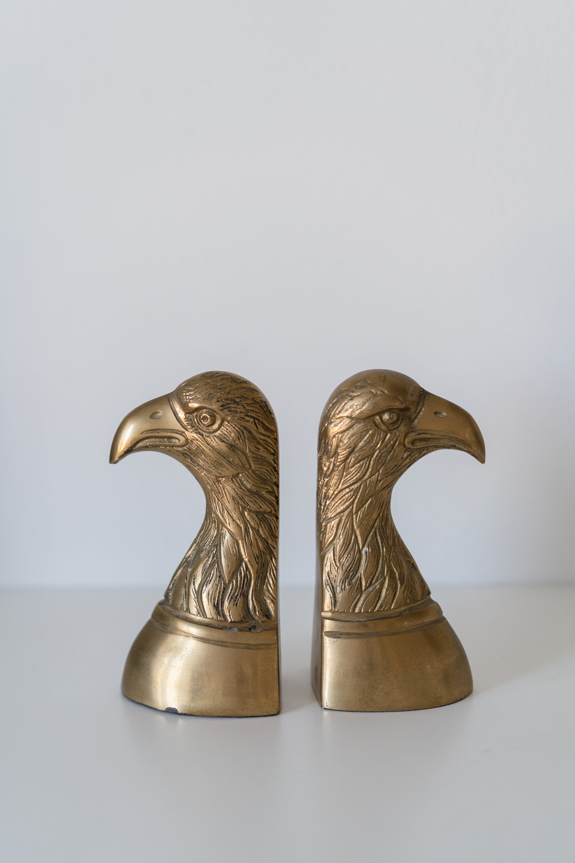 Brass Eagle Bookends