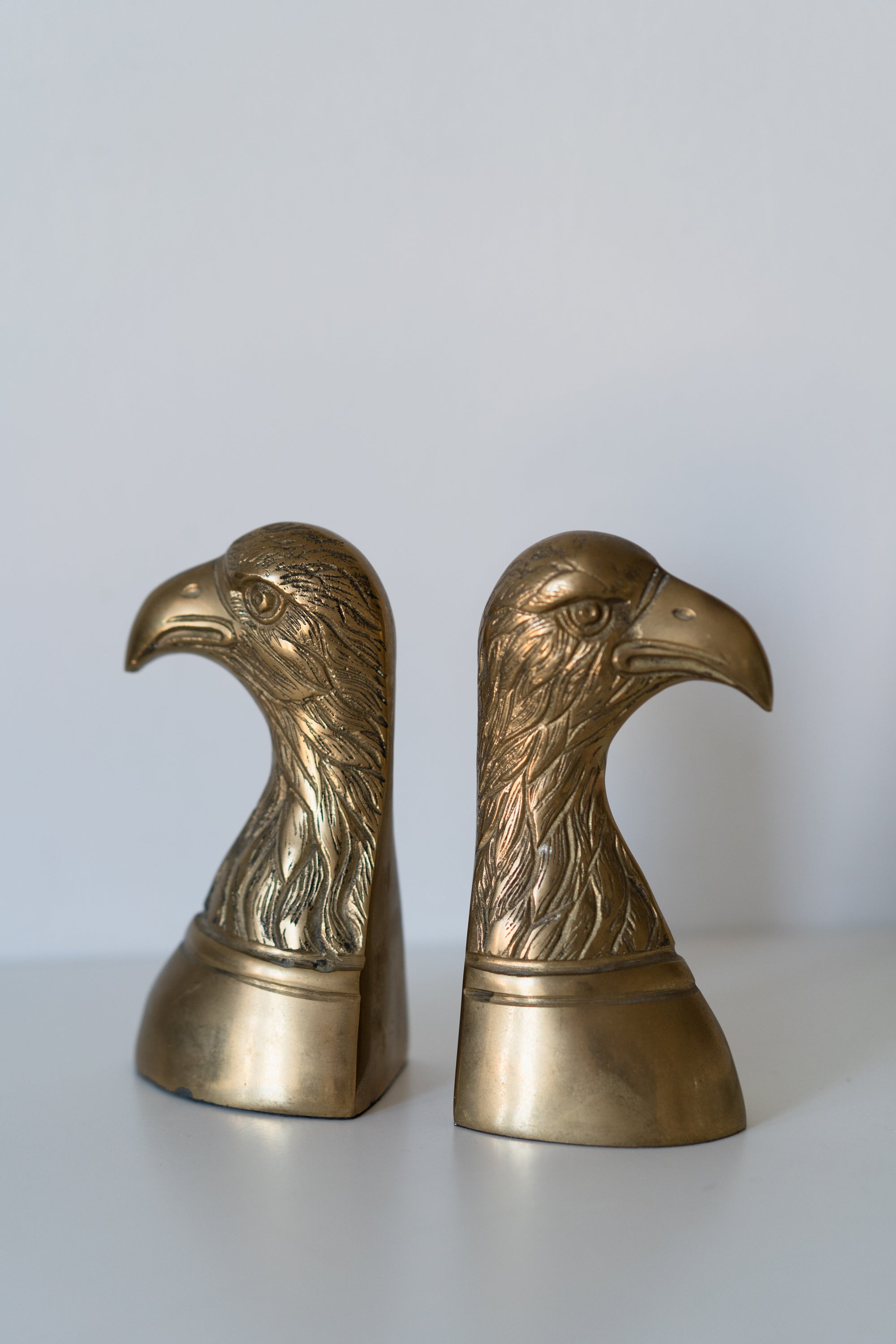 Brass Eagle Bookends
