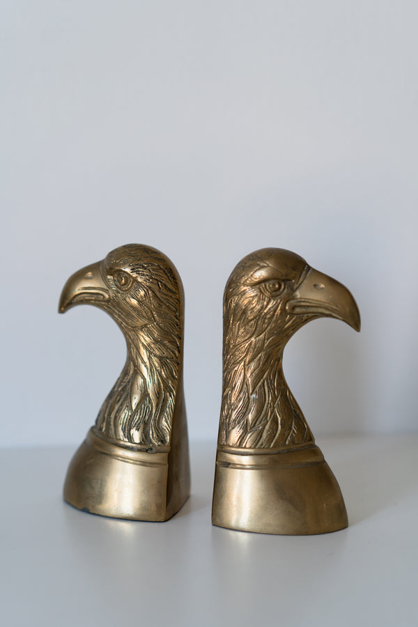 Brass Eagle Bookends