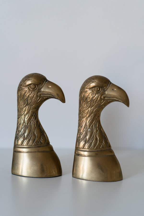 Brass Eagle Bookends