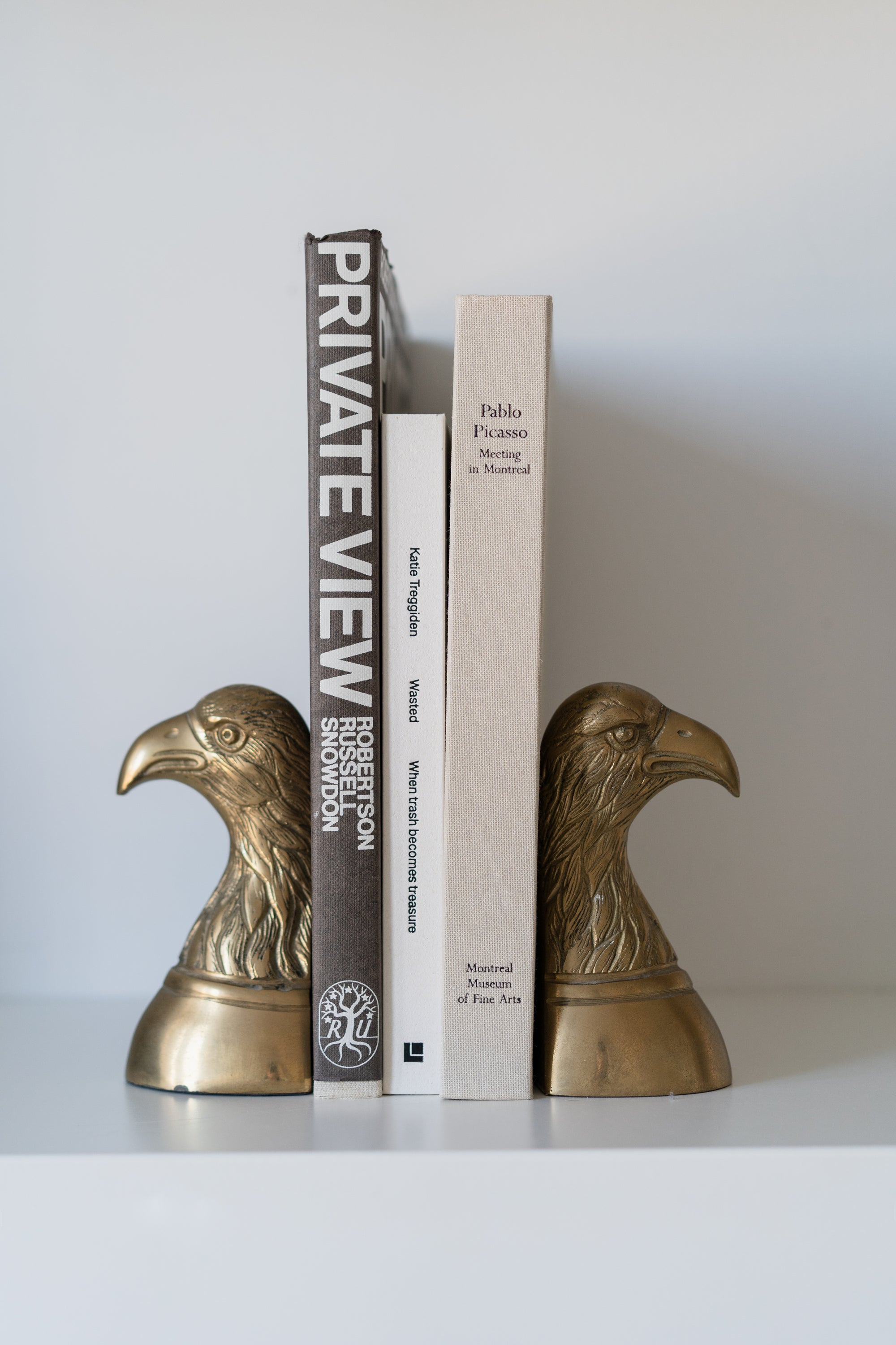 Brass Eagle Bookends