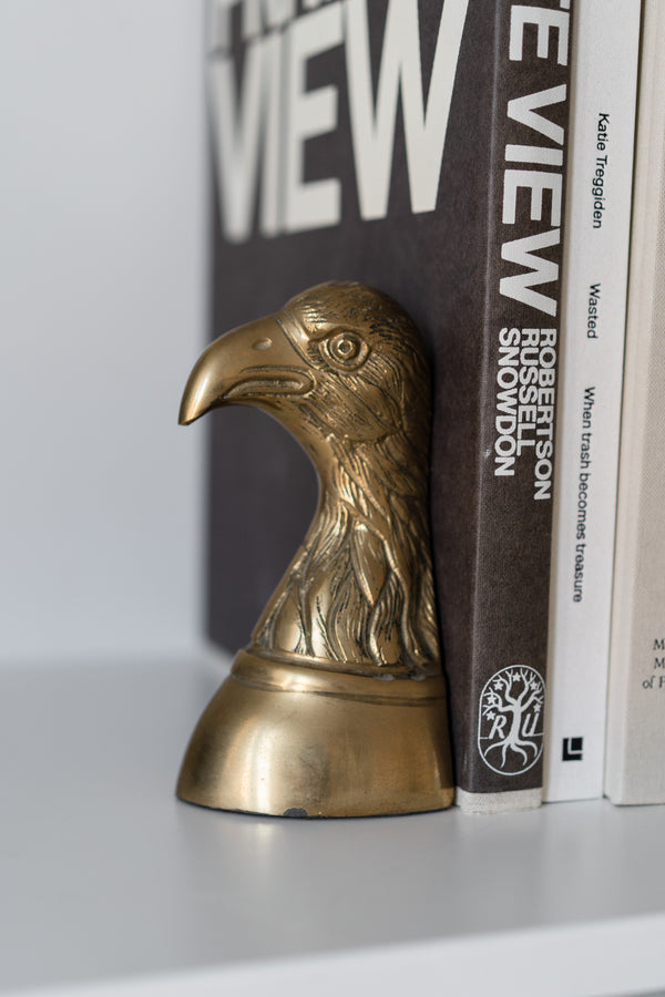 Brass Eagle Bookends