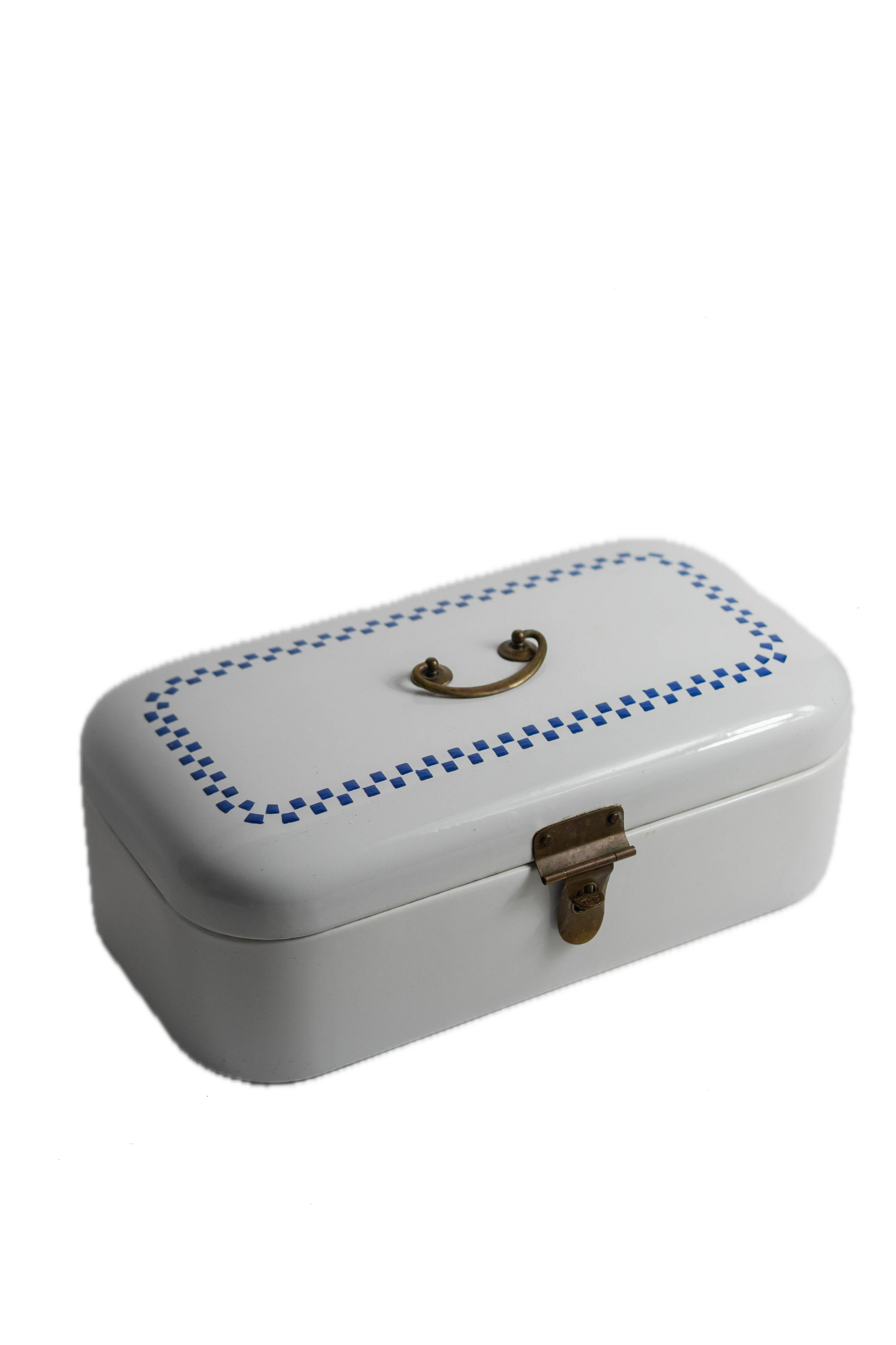 Vintage Enamel Bread Box