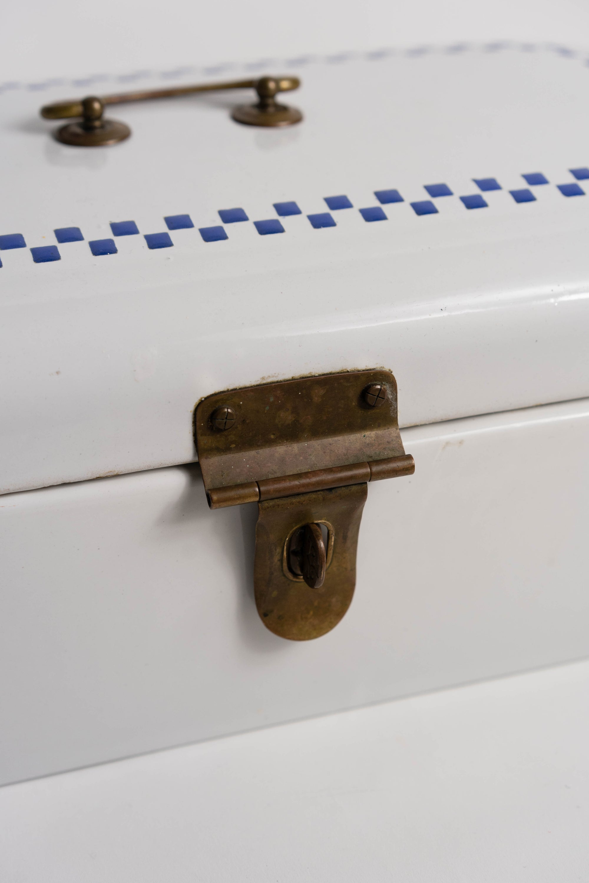 Vintage Enamel Bread Box