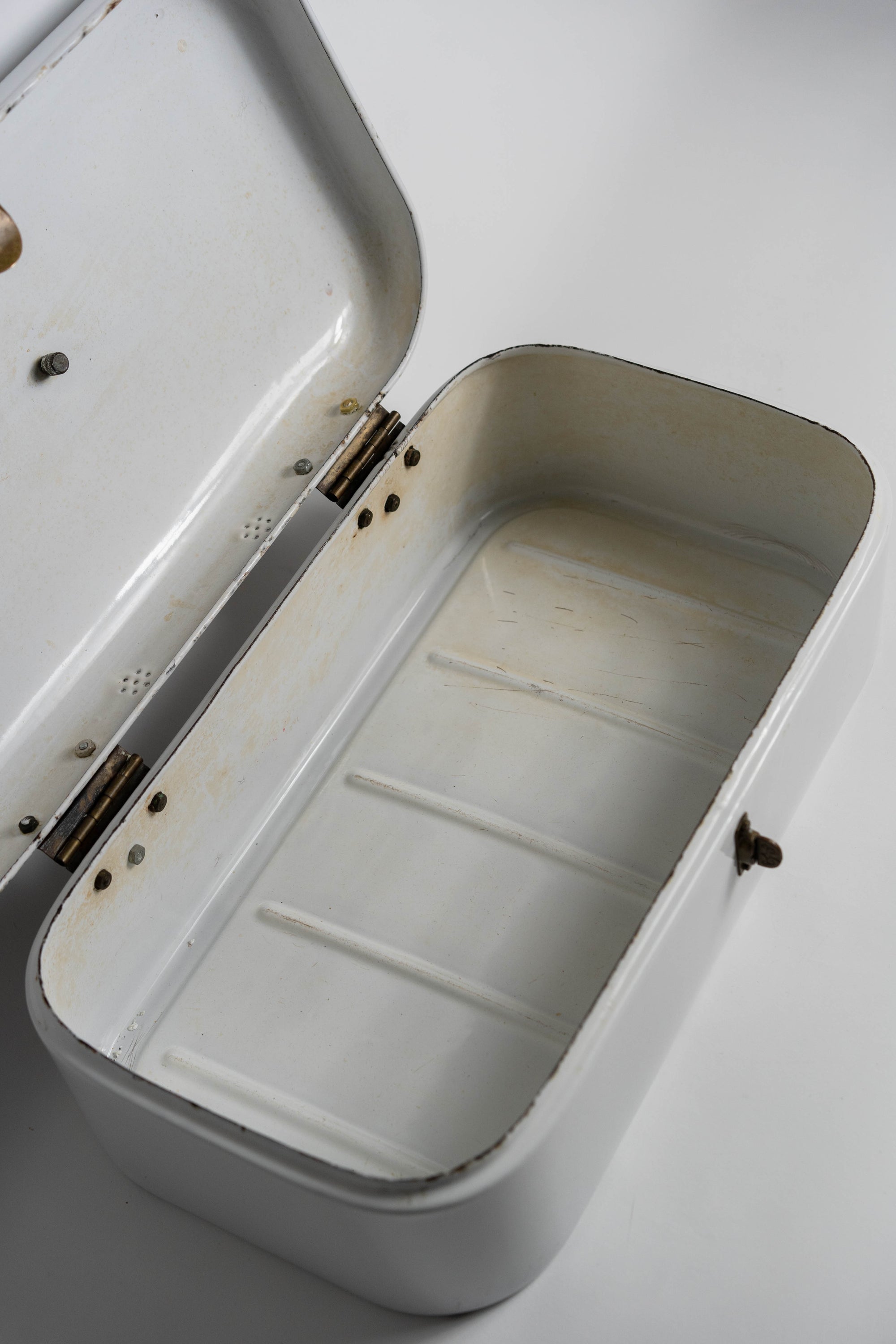 Vintage Enamel Bread Box