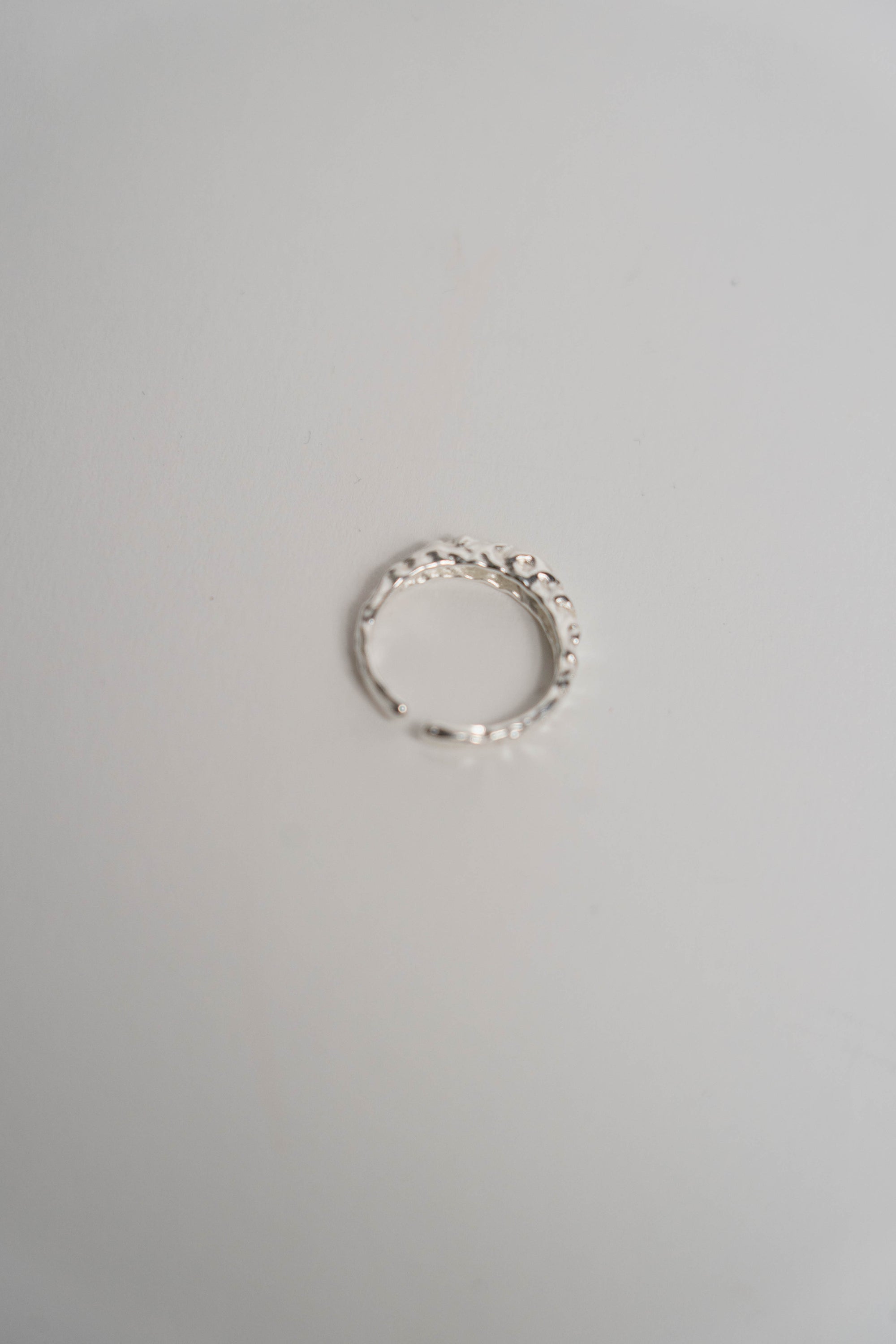 Crinkle Silver Ring
